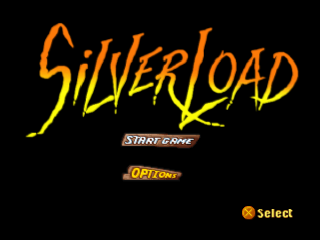 Silverload title screen for Playstation
